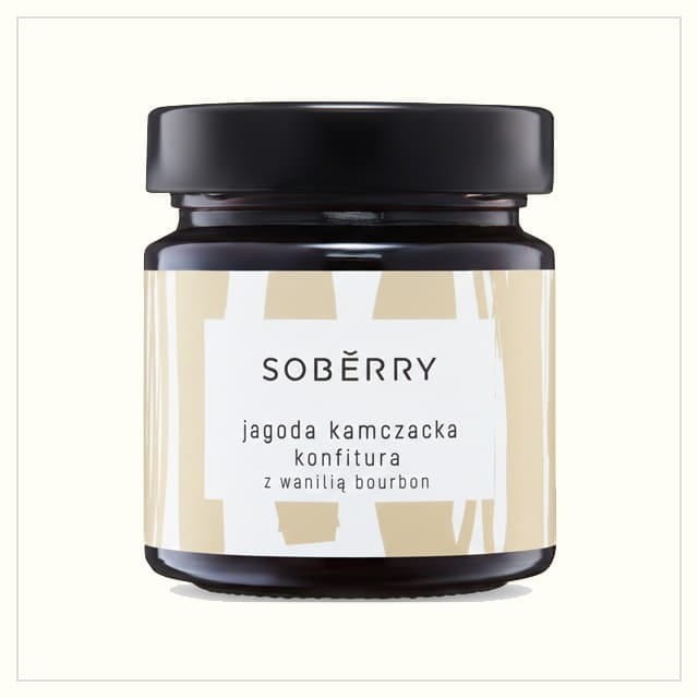 Soberry rzemieślnicza konfitura jagoda kamczacka wanilia Bourbon produkt naturalny