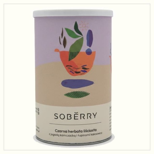 Soberry czarna herbata liściasta z jagodą kamczacką i łupinami kakaowca aromat czekolady