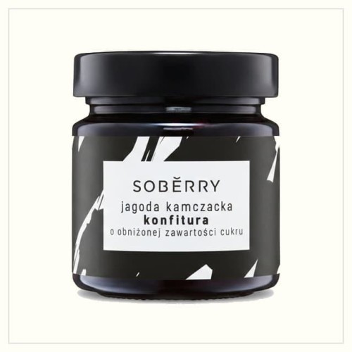Soberry konfitura jagoda kamczacka mniej cukru o obniżonej zawartości cukru produkt fit rzemieślniczy