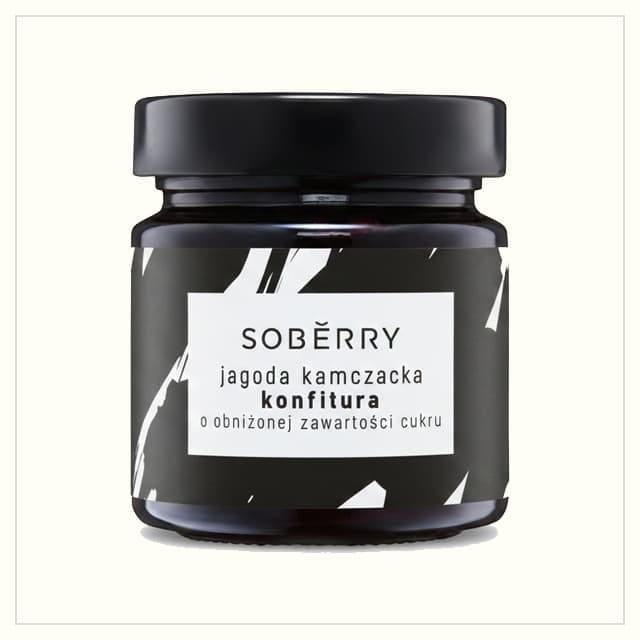 Soberry konfitura jagoda kamczacka mniej cukru o obniżonej zawartości cukru produkt fit rzemieślniczy