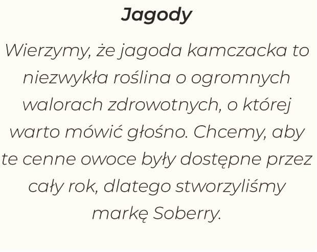 Tekst o jagodzie kamczackiej